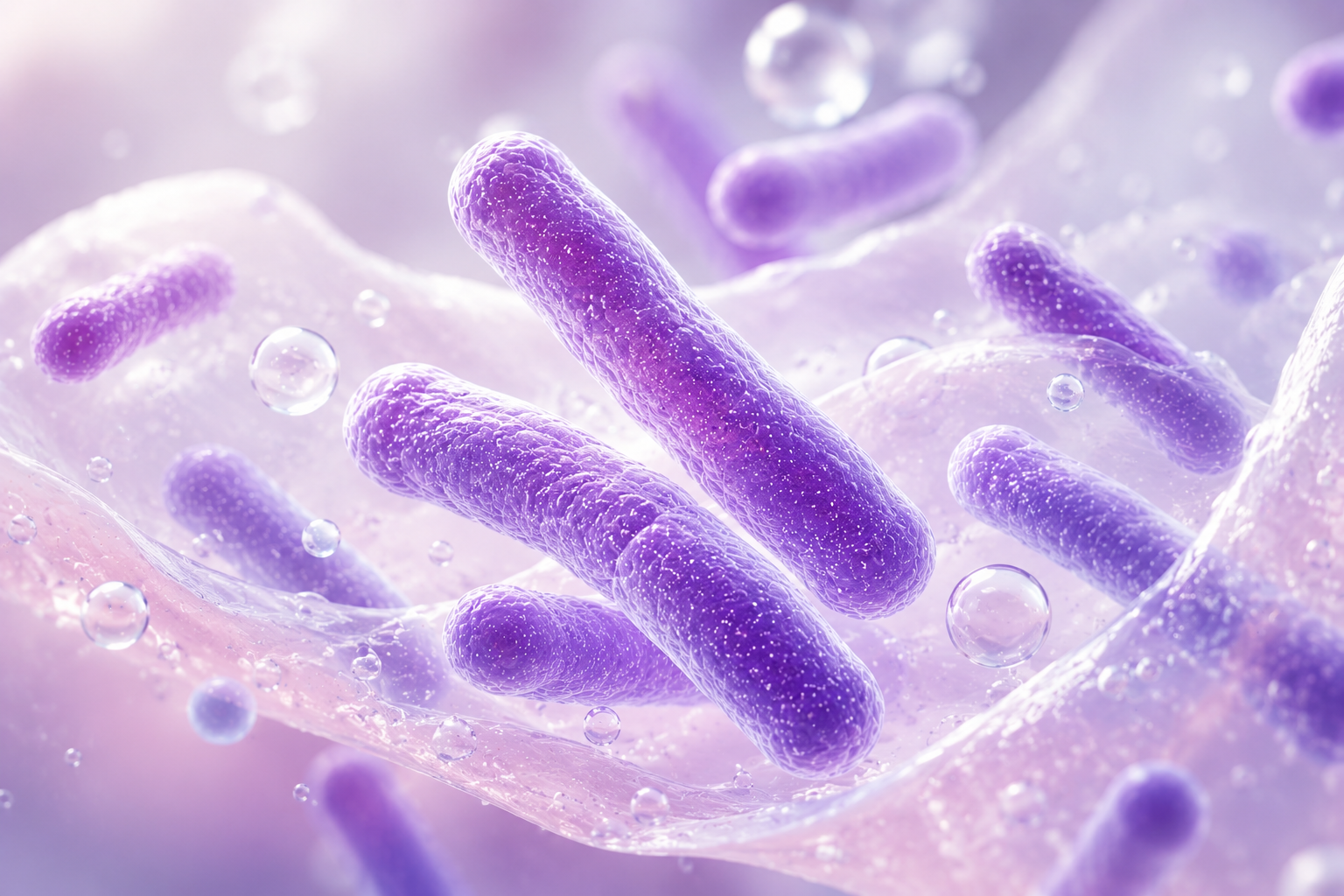 Lactobacillus Acidophilus — visualizzazione microscopica 3D