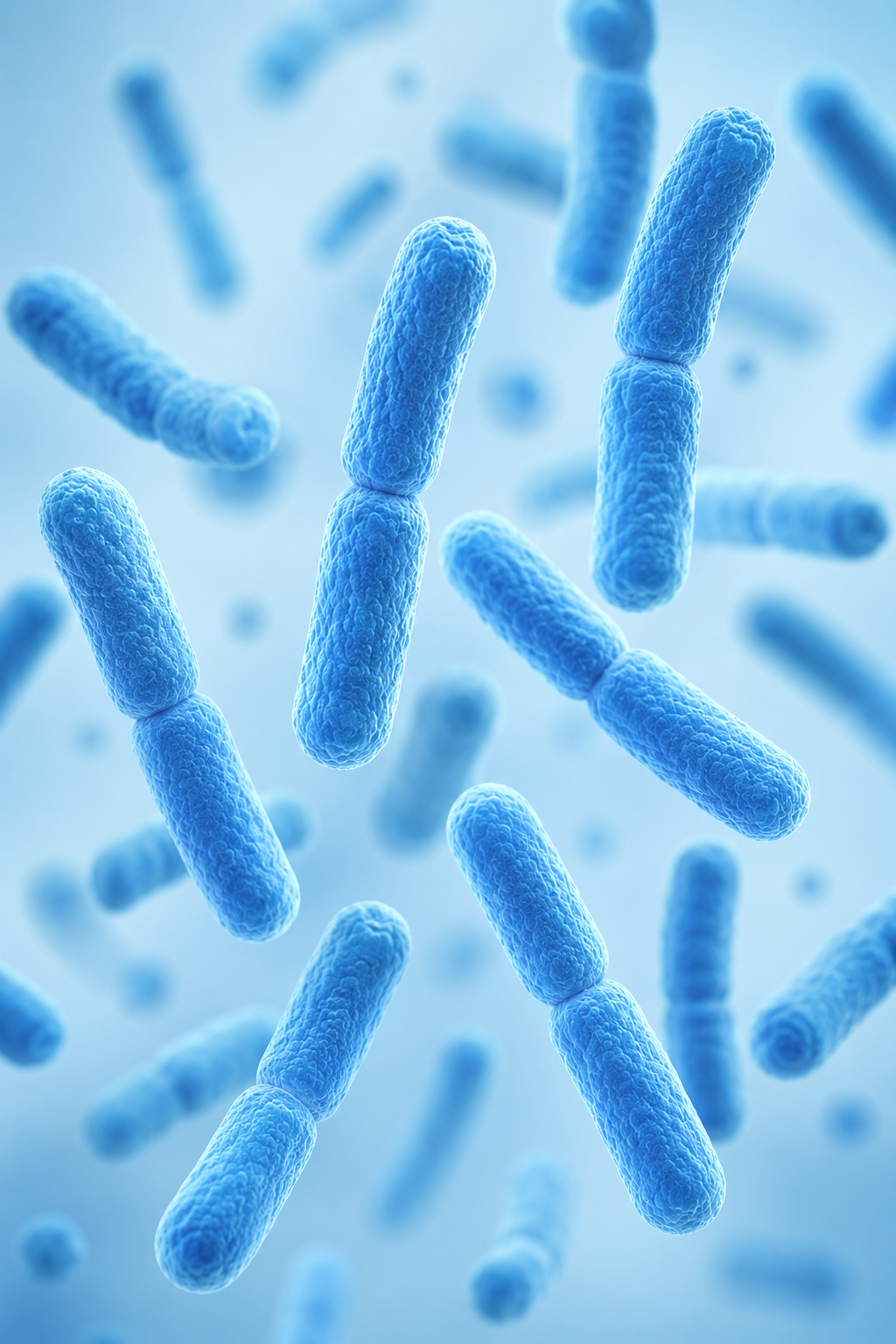 Lactobacillus Reuteri — visualizzazione microscopica 3D