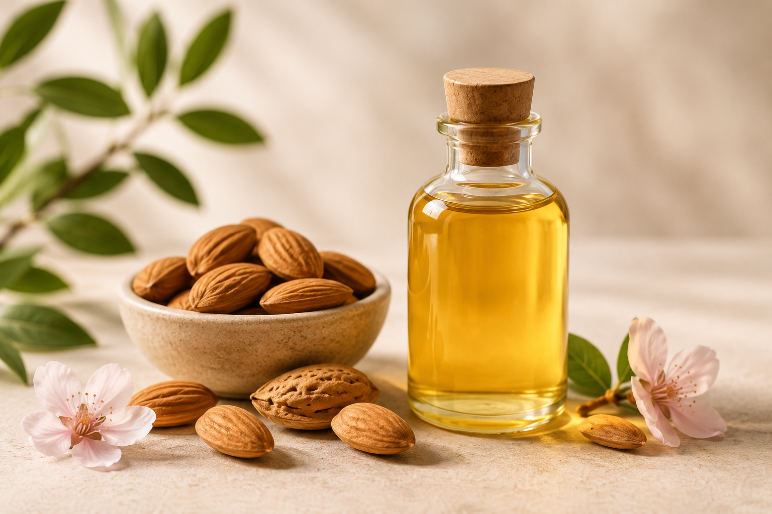 Olio di mandorle dolci — Prunus amygdalus dulcis